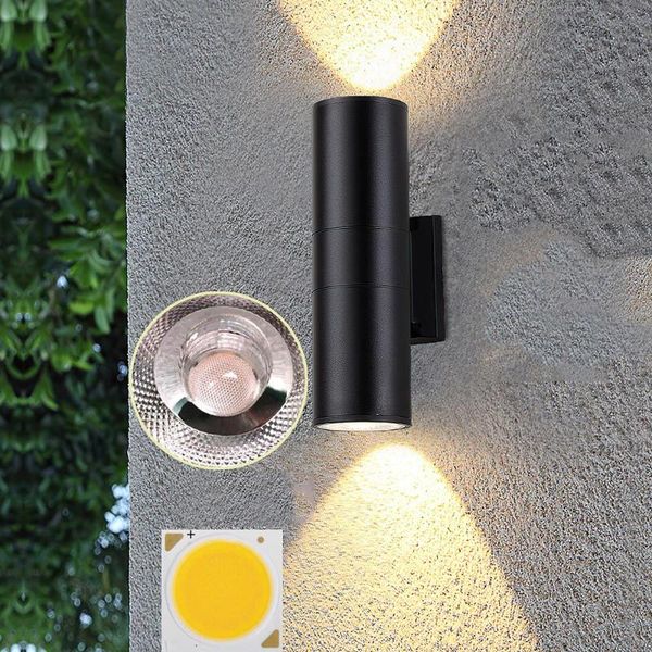 

wall lamp outdoor light 30w up down aluminum ip65 waterproof garden bathroom corridor yard porch stairway lights