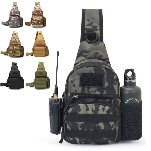 

hiking trekking backpack sports climbing shoulder bags tactical camping hunting fishing outdoor military camouflage chest bag