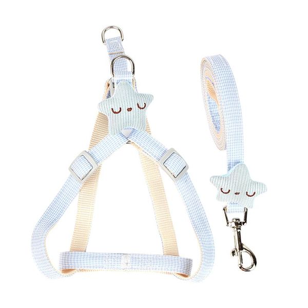 

adjustable star chest back traction rope pet outdoor walking for small medium sized dog chihuahua terier puppy accessories collars & leashes