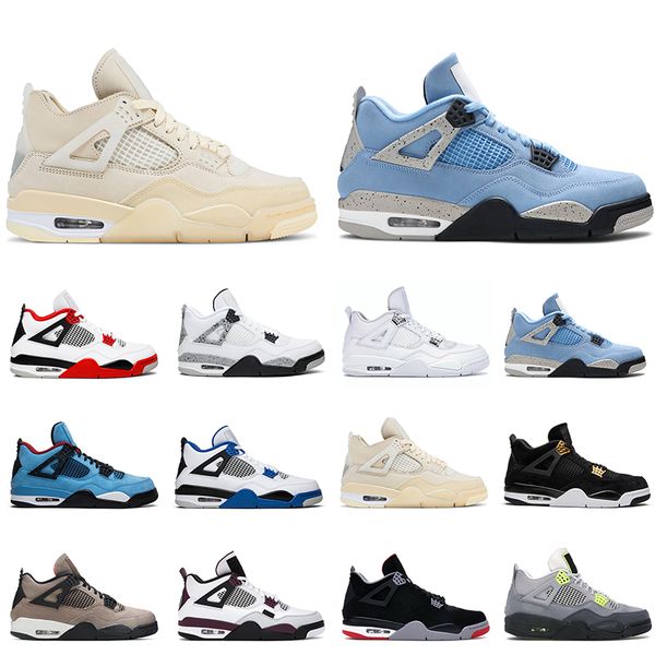 

sail university blue taupe haze men basketball shoes 4s 4 black cat fire red 25th anniversary 11s trainer sneakers 7-13