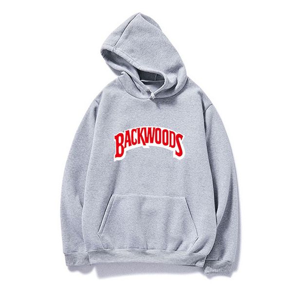 

Men's Hoodies Backwoods Letter Sweatshirt Harajuku Pullover 2021 Casual Hoody Autumn Winter Men Hip Hop Streetwear Hoodie, Black
