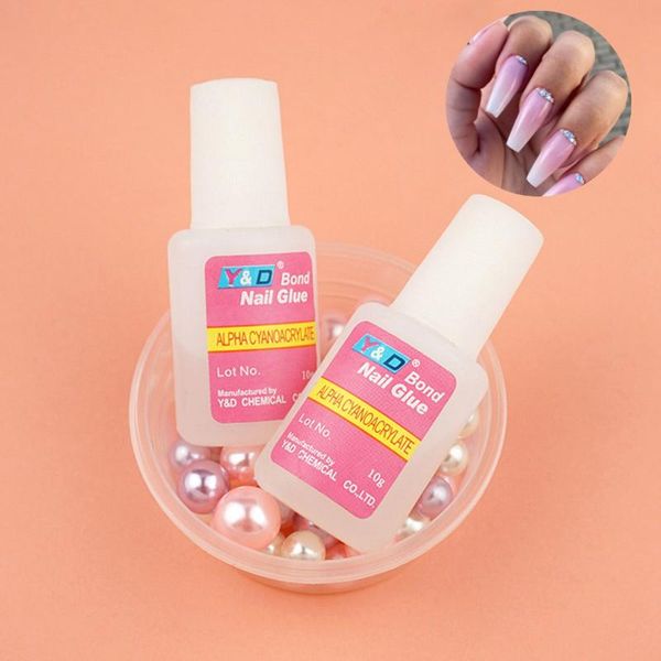 

nail gel professional acrylic decoration beauty manicure false nails tips art glue care tool, Red;pink