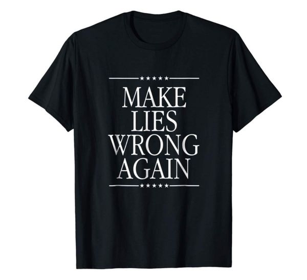 

r1 make lies wrong again black t-shirt s-3xl, White;black