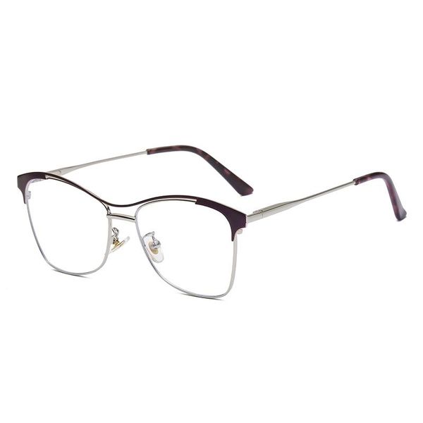 

sunglasses metal square glasses frame women eyeglasses men clear mirror eyewear anti-blue light, White;black