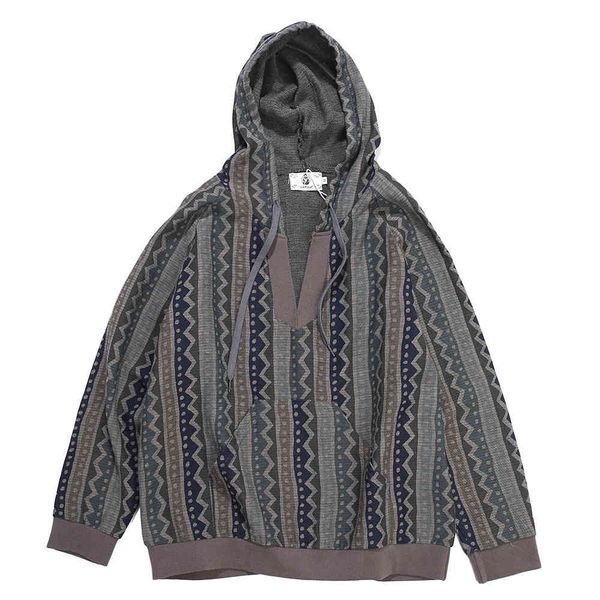 

the fine fleece hoodies national style totem manyin sweater men's west brand hoodie trend loose pullover, Black
