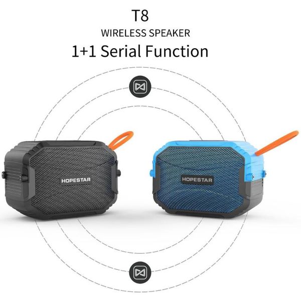 

portable speakers hopestar t8 outdoor waterproof riding wireless bluetooth speaker ipx7 subwoofer 360 stereo pc
