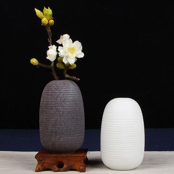 

vases chinese manual coarse pottery ceramic flower vase home decoration modern plant holder hydroponics device room decor