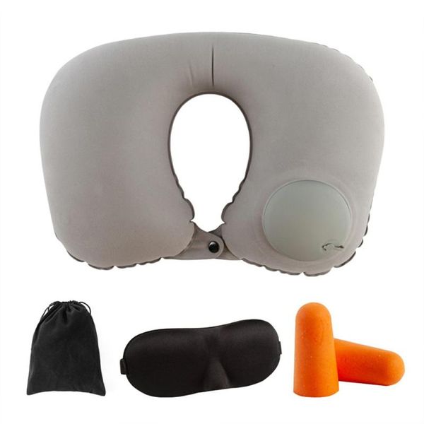 

pillow cushion press-inflatable u-shaped functional air travel office creative portable neck