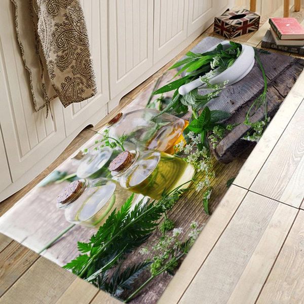 

scented herbs pattern floor mat hallway carpets and rugs for bedroom living room kitchen bathroom anti-slip mats