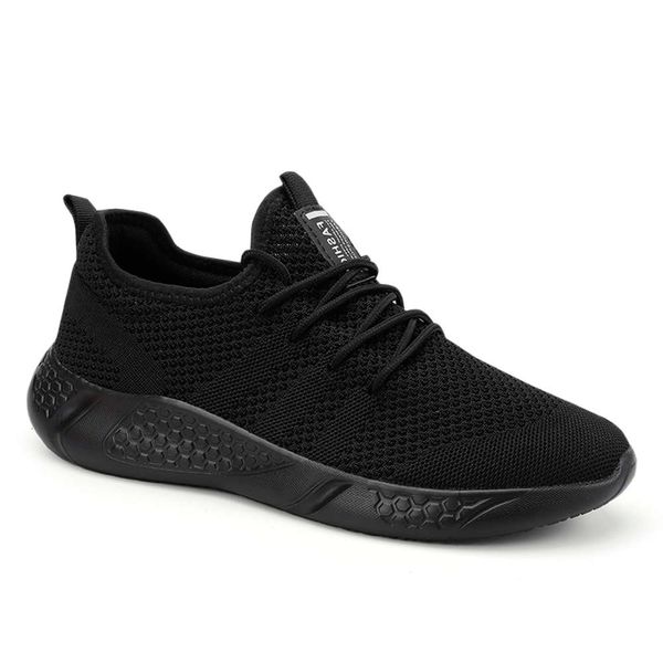 

1uii casual shoes lace-up breathing light walking jogging for man sneakers anti-smell men casual shoes drop shipping 9fwf, Black