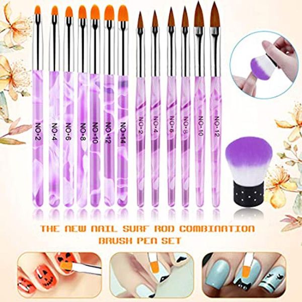 

nail polish design painting pen brush gradient gel builder drawing carving brushes art set manicure tools