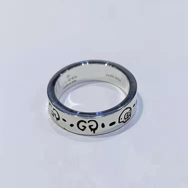 

ghost of the ancient skeleton head, lovers' friend ring, g925 elves, simple, men's women's style fine jewellery for sale, Silver