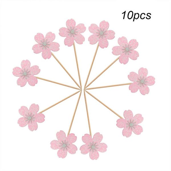 

party decoration 10pcs cherry blossom cake ers cupcake for birthday wedding ceremony