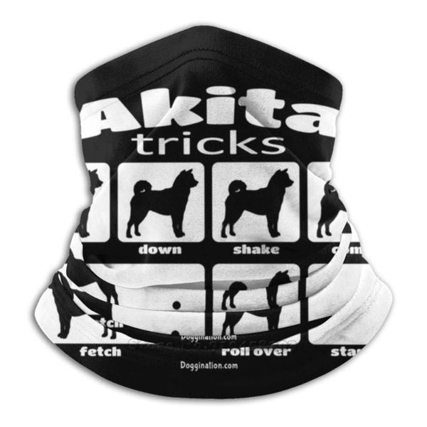 

scarves stubborn akita tricks 3d bandana face neck warmer soft fleece mask sport scarf logic bark crazy lady, Blue;gray
