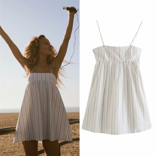 

women summer striped mini dress off shoulder resort style sweet female elegant dresses vestidos clothes 210513, Black;gray