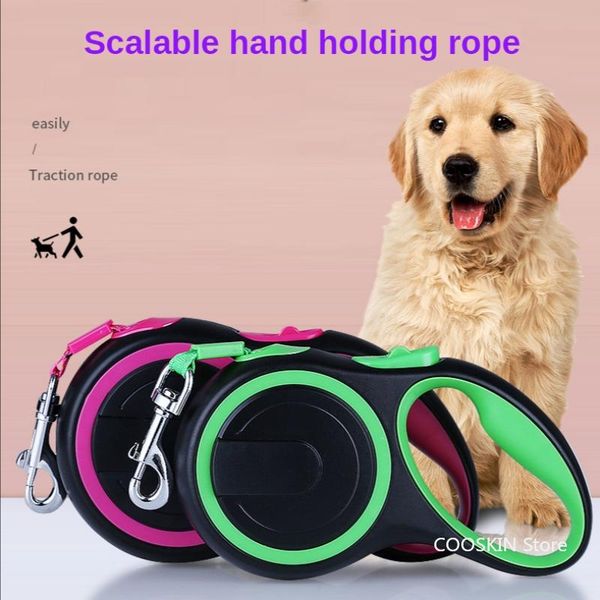 

pet products traction device dog rope nylon automatic collars & leashes