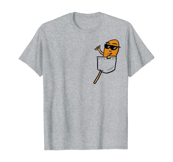 

awesome hang loose corndog corn dog in a pocket t-shirt, White;black