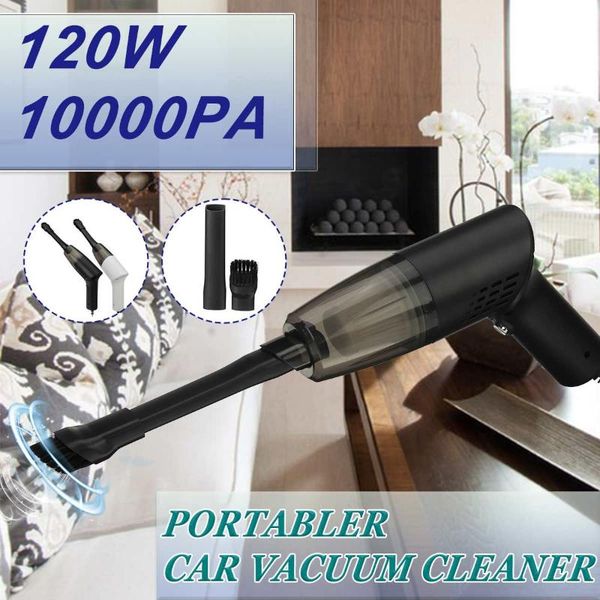 

Vacuum Cleaner 10000pa 120W Portable For 12V Car Aspirateur Voiture Handheld Auto