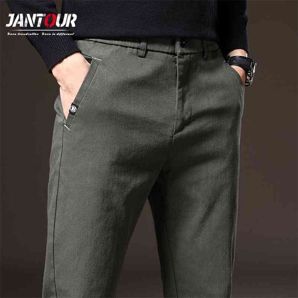 

brand ropa hombre mens suit pants spring summer male dress pants business elastic wrinkle resistant straight trousers male 210726, Black