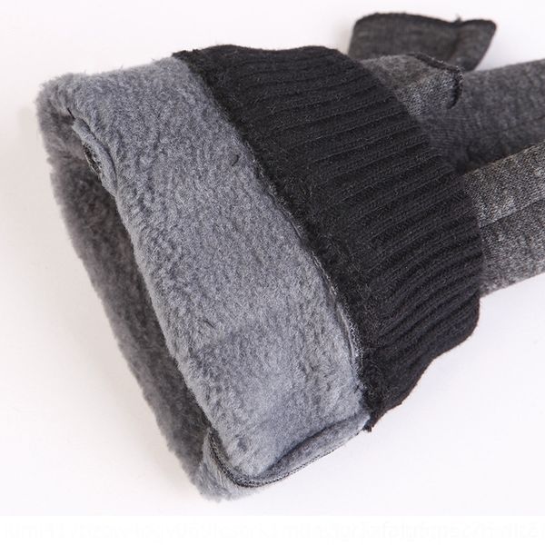

3fxs and half mittens fless gloves ger for men wter warm warm gloves and half fger for men in winter, Blue;gray