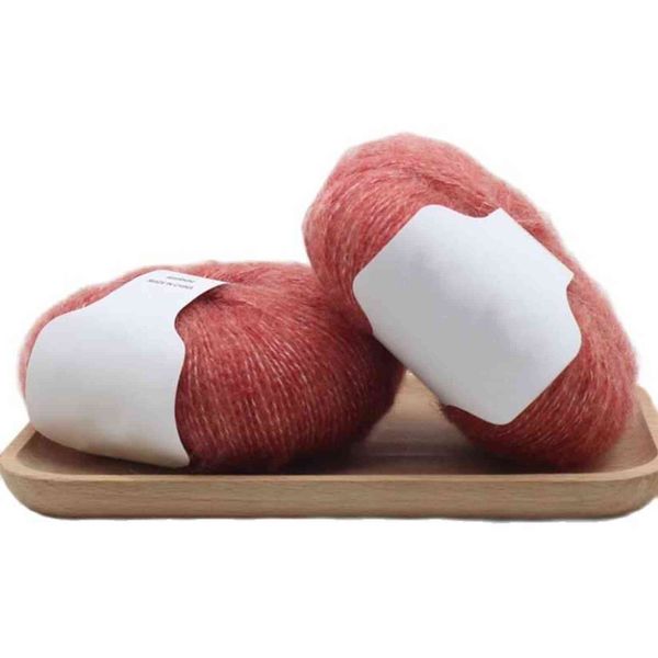 1 pc lã macia para tecelagem mohair handman de crochet fita de confecção de malhas fita sólida para meias lenço lã bolas de malhas de tricô DIY suprimentos y211129