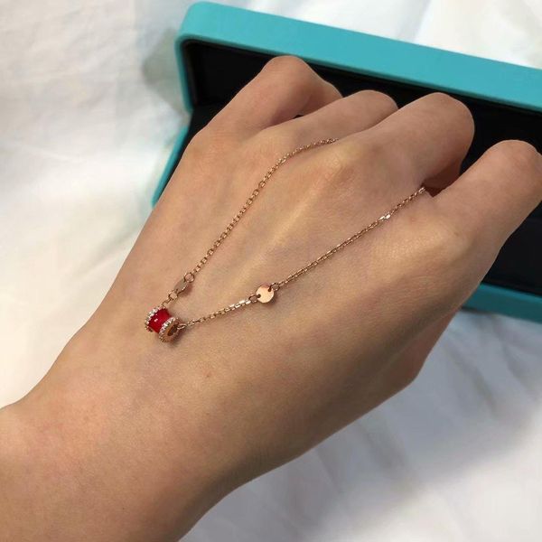 

luxury bracelet love design link bracelets small waist style chain women jewelry 18k rose gold, Black