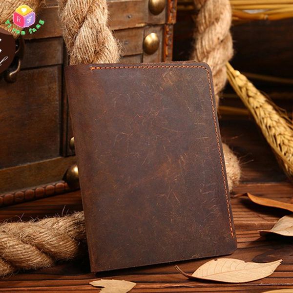 

wallets 100% wallet men natural genuine leather vintage male card holder for men's purse, Red;black