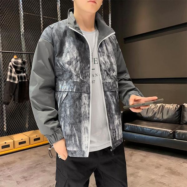 

men's jackets jacket 2021 autumn korean fashion cool clothes tooling, Black;brown