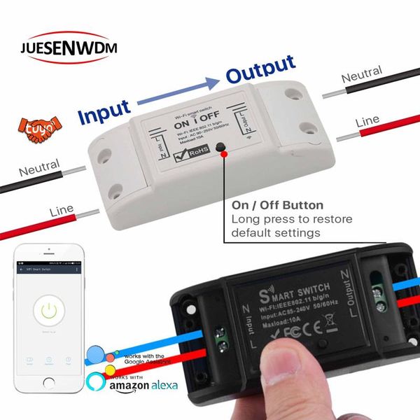 

smart home control household electric equipment app switch,wifi light switch module for work with alexa google