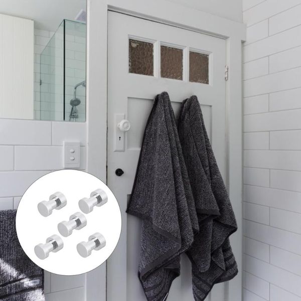 

hangers & racks 5pcs wall hooks brass towel strong adhesive for bathroom cabinet