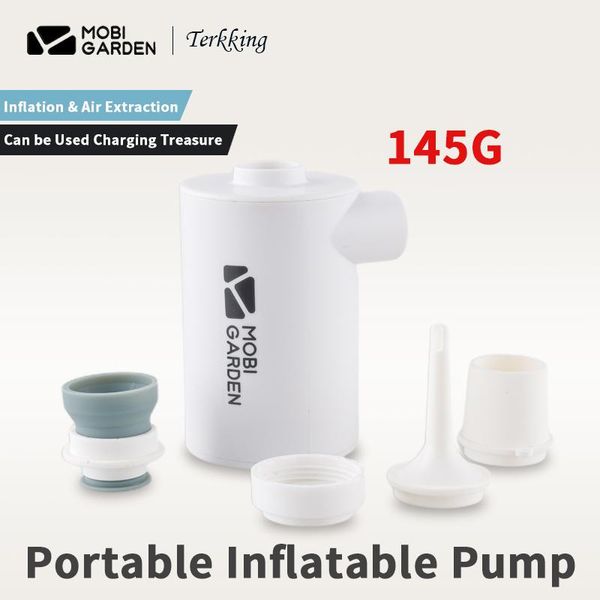 

outdoor pads mobi garden inflatable pump 145g portable 300l/min multiple air nozzles fast inflation/air extraction cushion swim ring