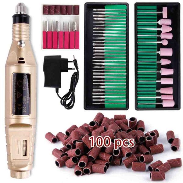 

nail drill & accessories electric manicure machine set pedicure ceramic cutters tool bit milling art file polisher apparatus