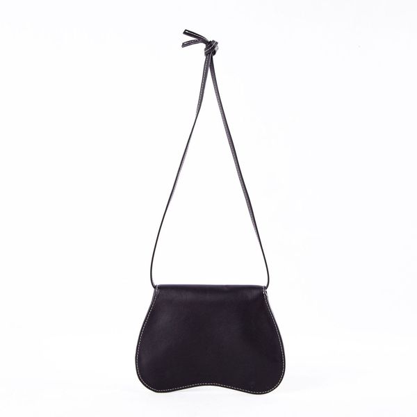 

2021 summer envelope bag round messenger women's single shoulder head leather mini, Black;red