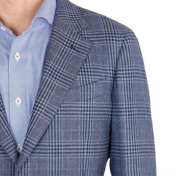 

men's suits & blazers luxury 100% virgin wool fashion plaid casual tailor men custom made for costumes sur mesure en laine, White;black