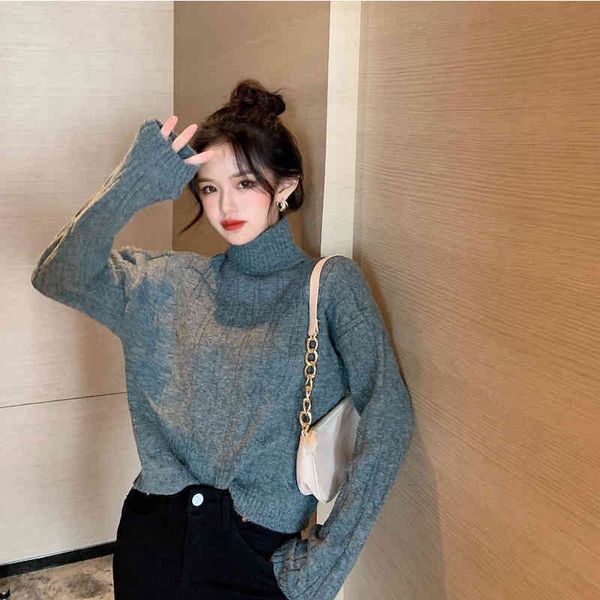 

women's sweaters fropun retro high neck with sweater inside iuoz, White;black