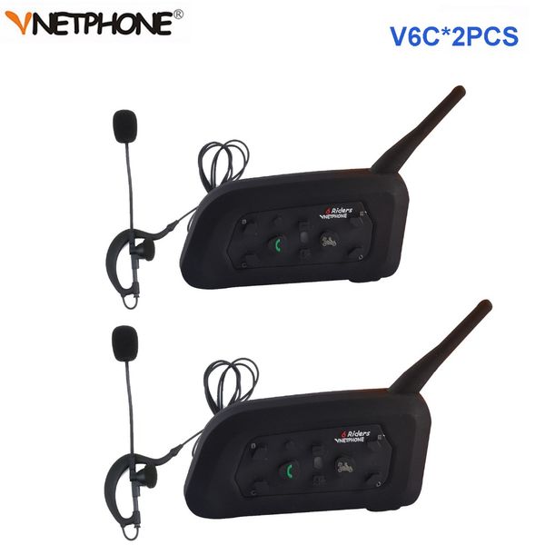 V6C Bluetooth Walkie Talkie Casco Casco Interfono Full Depluex 1200m Arbitro di calcio Arbitrato Earhook Monaury Auricolare Auricolare Cuffia