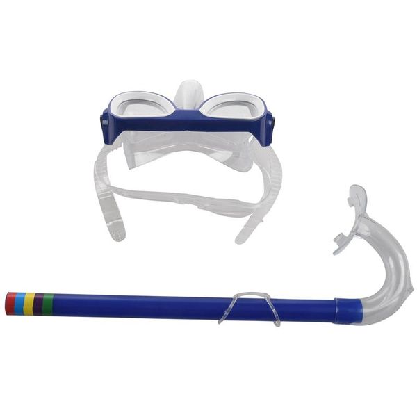 

diving masks children safe snorkeling mask + snorkel set swimming water sports for kid 3-8 years old blue