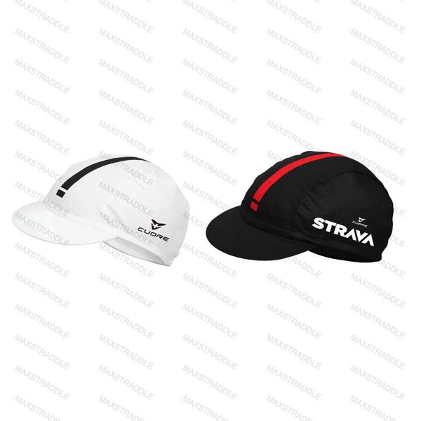 

cycling caps & masks strava team summer black&white quick drying and breathable