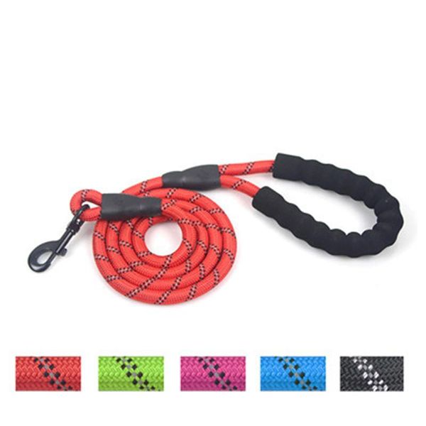 

dog collars & leashes strong leash with comfortable padded handle highly reflective threads medium large dogs training walking climbing rope