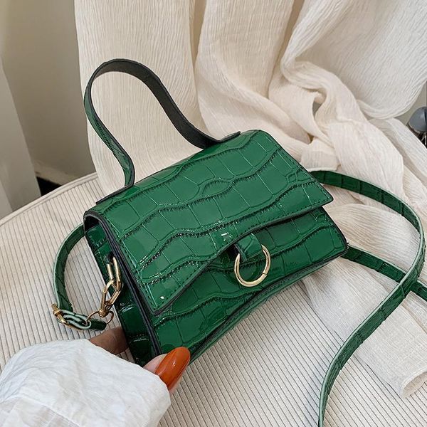 

crocodile women's handbag 2021 spring bag korean belt one shoulder messenger cross body