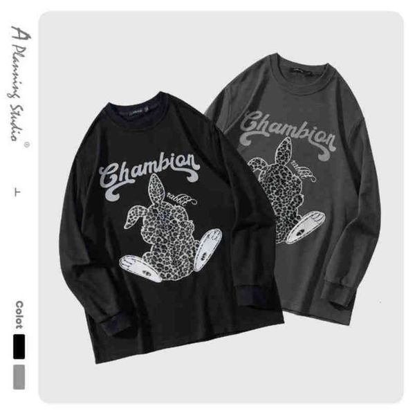 

fashion brand new round collar oversize loose autumn sweater, Black