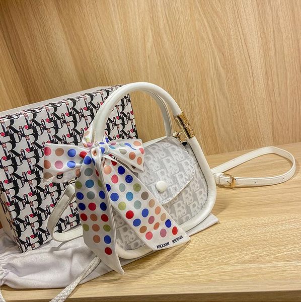 

factory wholesale women shoulder bag sweet ladies polka dot bow handbag small fresh printed leathers bags summer fashion leather handbags, Black;red