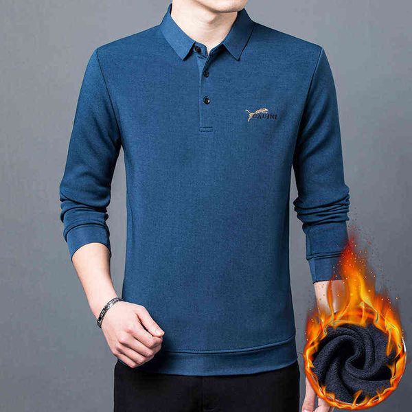 

young and middle-aged cotton slim lapel loose large thickened blue long sleeve solid winter casual drs, White;black