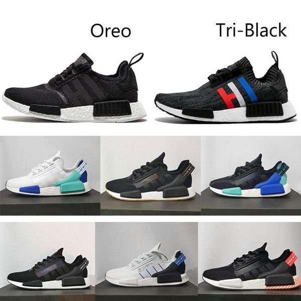 

dazzle camo nmd r1 v2 mens running shoes white speckled aqua tones mexico city metallic core black munich oreo green men women outdoor train