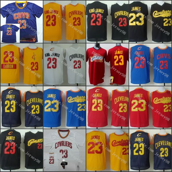 

cleveland cavaliers men le bron ja mes #23 menbasketball jersey, Black