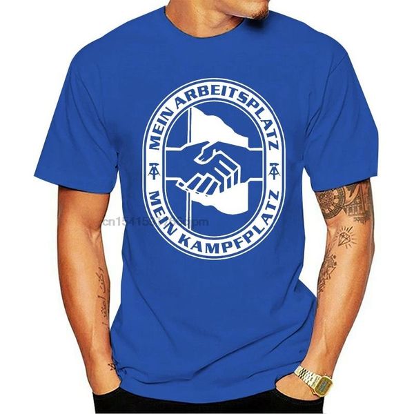 

men's t-shirts leisure o-neck t-shirt east my place - kampfplatz ddr germany brand homme print men harajuku, White;black