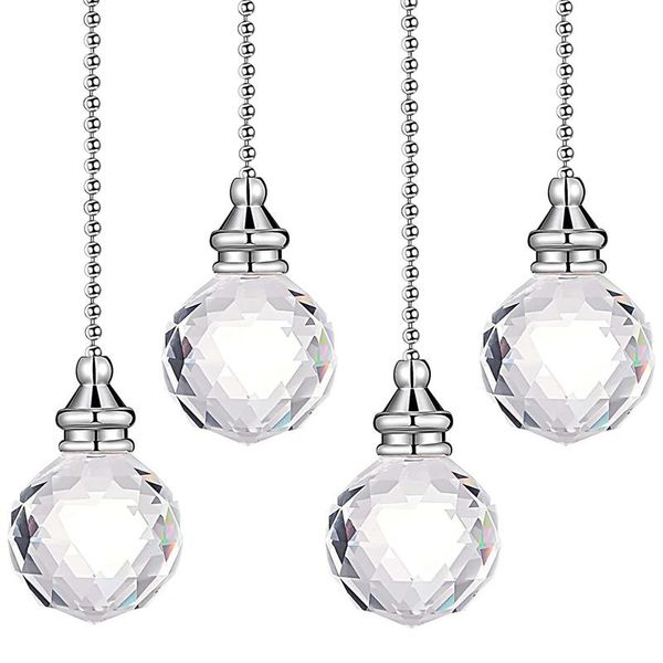 

night lights crystal pendant pull chains ceiling fan chain extension prism extender for bathroom light