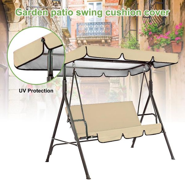 

shade garden chairs patio swing cover set waterproof uv-resistant canopy seat dust