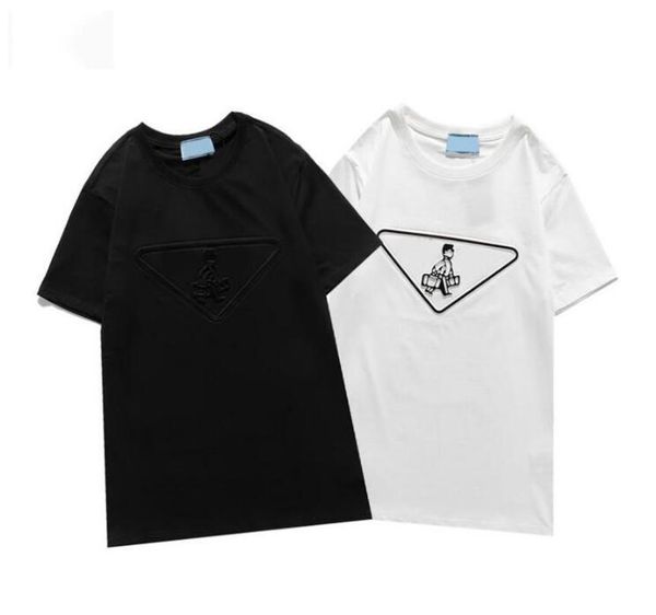 

2021 tee brand design shirt summer street wear europe fashion men cotton tshirt casual short sleeve m-xxl t-shirts#101, White;black