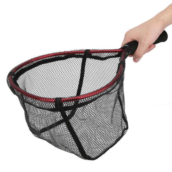 

folding fishing net bag aluminium alloy handheld diddle-net lure portable small hand brailer nets tools accessories